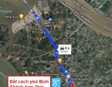 Đất quy hoạch thổ cư xã Bình Khánh Cần Giờ